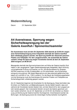 Medienmitteilung ASTRA